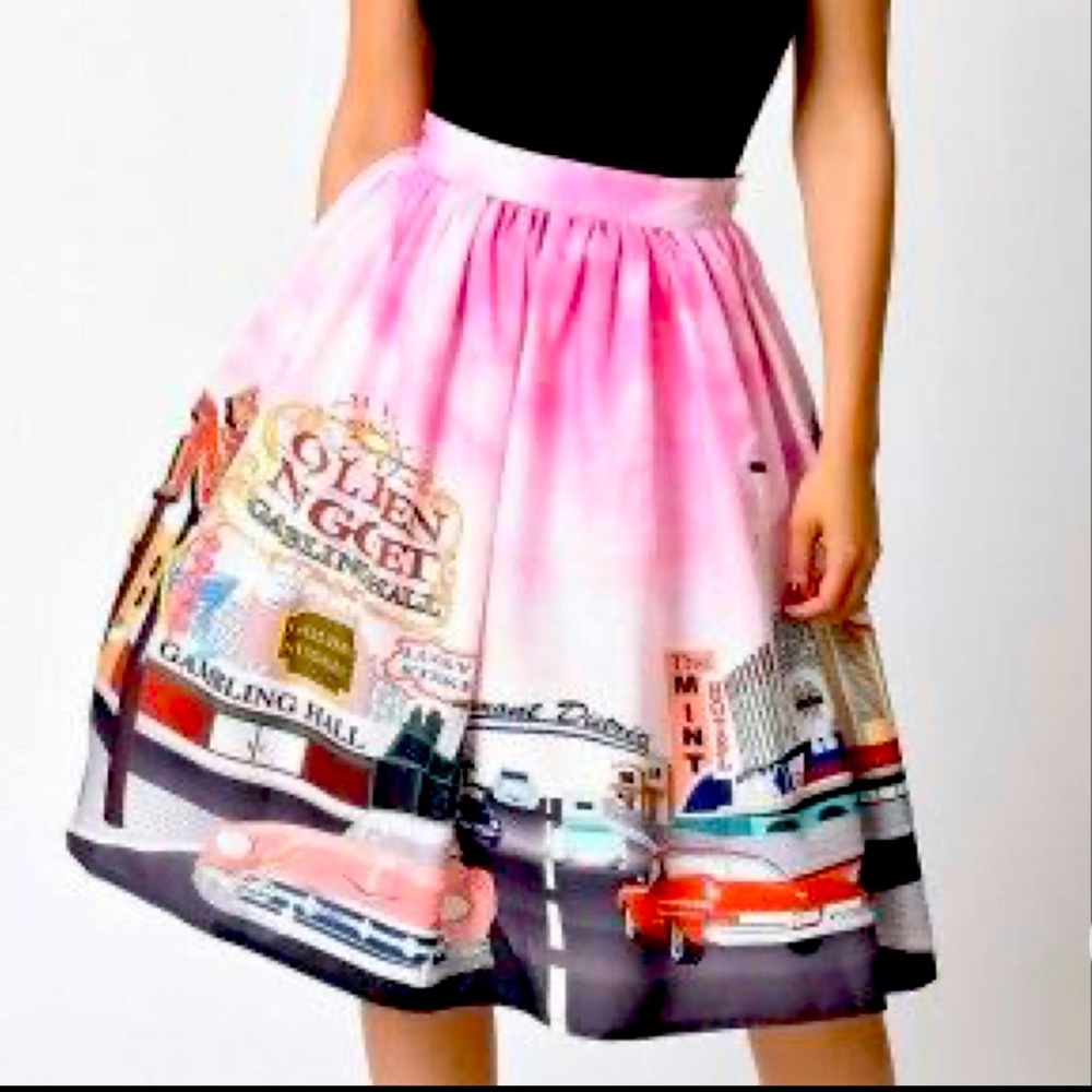 Unique Vintage Vegas Swing Skirt